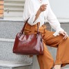 Red Leather Shoulder Bag