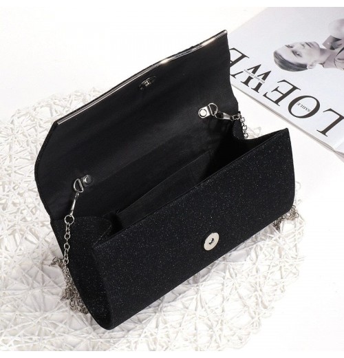 Prom Black Clutch Purse