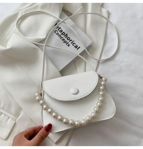 Pearl Beaded Crossbody Bag